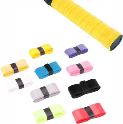 Set van 10 Badminton Grip Bands - Zelfklevende, Antislip en Vochtabsorberende Gripbanden voor Tennisrackets en Sportuitrusting, Meerkleurige Wrap Bands voor Optimale Grip