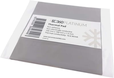 Thermische Pad - Koelpasta Vervanger - Componenten Koelen - Hoge Warmtegeleiding - 100x100x15mm - Grijs