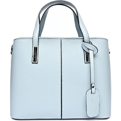 Anna Luchini Turquoise Rundleer Tas