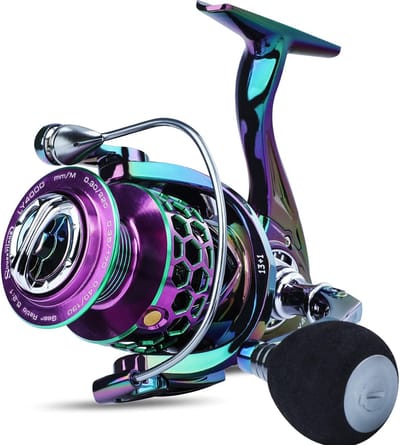 Kleurrijke vismolen 13+1BB Ultra Gladde krachtige en lichte spinmolen voor zoetwatervissen