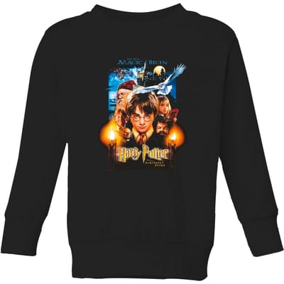 Harry Potter The Sorcerer's Stone Kids' Sweatshirt - Black - 110/116 (5-6 jaar)