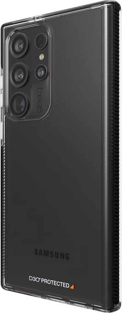 ZAGG Gear4 Santa Cruz D30 Backcover Hoesje - Geschikt voor Samsung Galaxy S23 Ultra - Zwart / Transparant