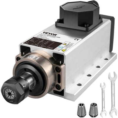 Luchtgekoelde Spindelmotor 2,2KW CNC Spindelmotor 220V Vierkante Luchtgekoelde Spindelmotor ER20 Spantang 24000 RPM CNC Spindel 6A Spindelmotor 400 Hz voor