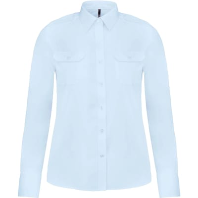 Kariban Damespilootoverhemd lange mouwen K506 - sky blue - XXL