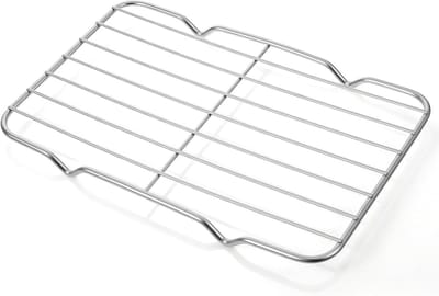 Klein RVS Koelrek voor Taarten en Koekjes, 21.5cm x 13.5cm, Ideaal voor Bakken en Afkoelen, Keukenaccessoire