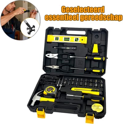 78-delige doe-het-zelf gereedschapsset voor thuisreparaties, basis handgereedschapskist voor huisonderhoud