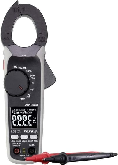 Stroomtang - Stroommeter - Huidige Meting - True RMS - 400 A - Zwart