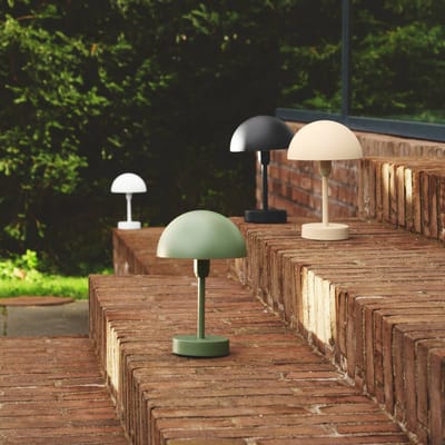 Nordlux LED tafellamp op accu Ellen To-Go, olijfgroen, aluminium