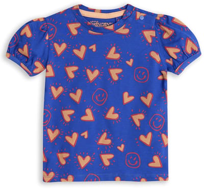 4PRESIDENT T-shirt meisjes - Dazzling blue - Maat 74 - Meiden shirt