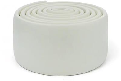 1 Stuk (2M) Waterdichte Zelfklevende Plinten – 3D Muurdecoratie en Wandbescherming, Verdikte Anti-Botsing Hoeklijn voor Muur en Plafond - Beige