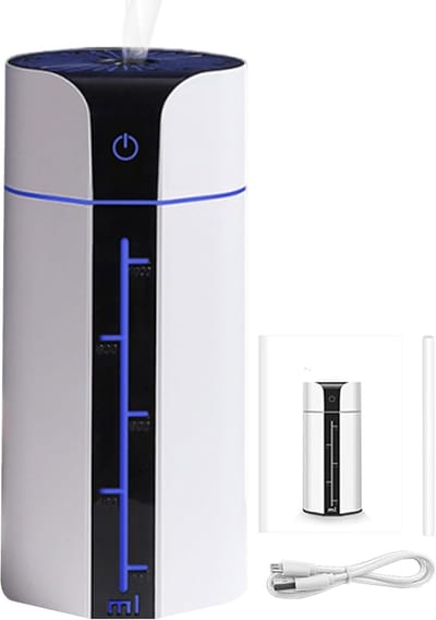 Luchtbevochtiger Kamer - Air Purifier Kamer - Lucht Verbeteren - Stille Werking - 1000 ml - Wit