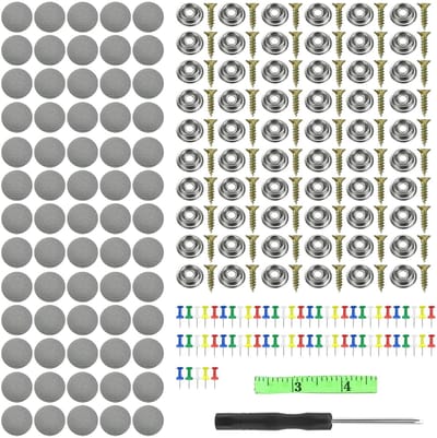 Dailygoods- Reparatieset 65 Stuks - Autodak Klinknagels - Bevestigingsclips - Schroeven - Hoogwaardig Rasterweefsel - Roestbestendig - Autodakreparatie