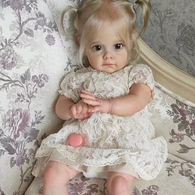 TEKROA® Levensechte Reborn Babypop Meisje (48CM) - Volledig Siliconen Vinyl - Wasbaar & Realistisch - Inclusief Outfit