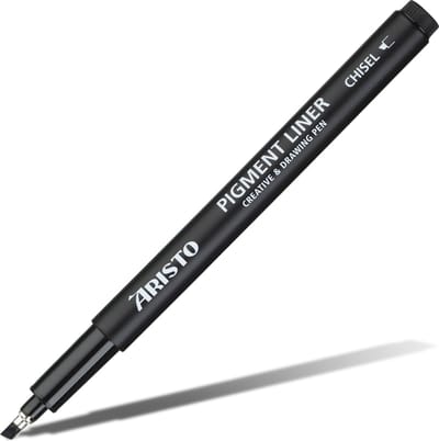 Aristo pigmentliner - GeoCollege - beitelpunt - zwart - AR-23520