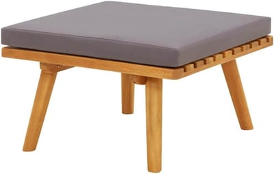 Houten Kruk - Voetenbank - Buiten Ontspannen - Massief Hout - 60 x 29 cm - Bruin