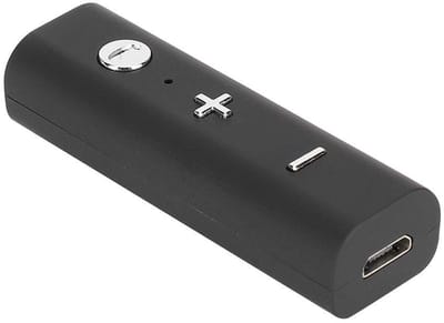 Dailygoody - Kraagclip Bluetooth-audioadapter - Bluetooth 5.0 - Compact en lichtgewicht - Geschikt voor hoofdtelefoon - Ideaal voor onderweg