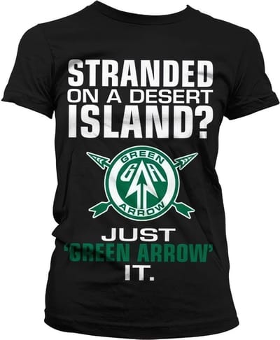 DC Comics Arrow Dames Tshirt -S- Just Green It Zwart