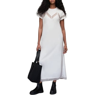 AllSaints Anna Lace Maxi Dress Optic White Size: 34 | Midi Dresses Outlet | Dames | Wit