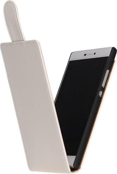 Wit Effen Classic Flip case hoesje voor Samsung Galaxy S3 I9300
