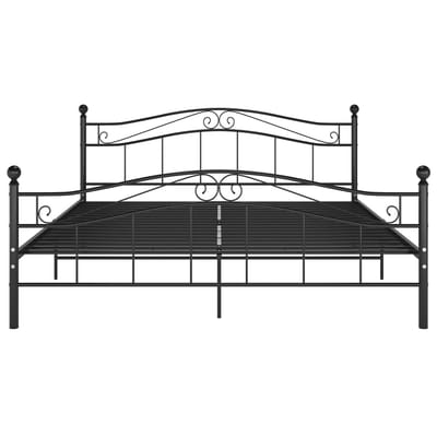 vidaXL - Bedframe - metaal - zwart - 180x200 - cm