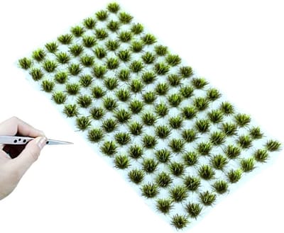 120PCS Statig Gras voor Modelbouw - Kunstgras voor Miniatuurlandschappen, Spoorwegen en Diorama's
