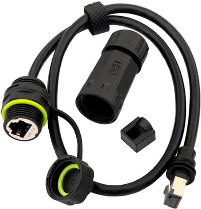 Waterdichte M20 RJ45 IP68 Koppelaar voor Buitennetwerken CAT6 Ethernet Kabel