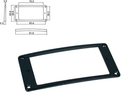 Boston HPR-08-SBK Slanted Pickup Ring voor Humbucker - Zwart