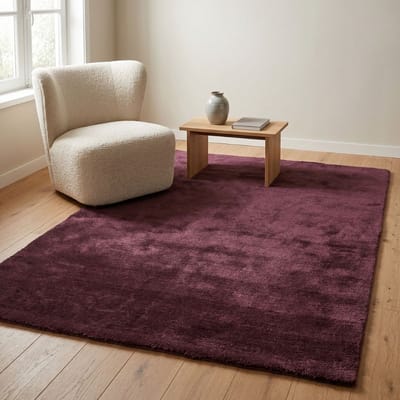 DÉJA Living Vloerkleed 130x190cm - Laagpolig Paars Stof - Civar