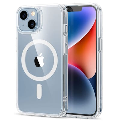 Xtabarya iphone Geschikt voor 14 Plus Hoesje Magnetisch met HaloLock Ring , Transparant cover Geschikt voor iPhone 14 Plus - Doorzichtig