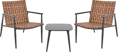 ZIRIA - Bistroset - Natuurlijk - PE rotan