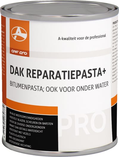 OAF PRO Dak Reparatiepasta plus 750 ml - Dakreparatie - Kan op vochtige ondergrond worden aangebracht en zelfs onderwater - Afdichting - Bestand tegen alle weersomstandigheden - Herstelt blazen, scheuren en barsten