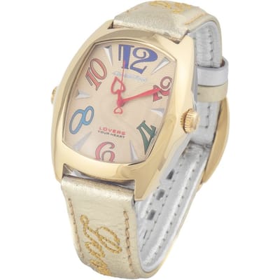 Horloge CHRONOTECH CT7696L-11. Kwarts, Kleur wit. Unisex. beige