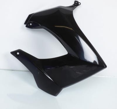 P2R rechterspatbord voor Derbi 50 Senda R Avant 2010 motorfiets glanzend zwart Nieuw