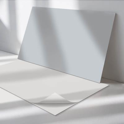 Wallfluent Vinyl Wandpaneel - Kleur Grijs PVC Muurpaneel - 100 cm x 50 cm - Grijs PVC wandpaneel - 1 stuk - Rechthoekig Wandbekleding Vinyl - Patroon Wandpaneel - Zelfklevende Wandbekleding - Wandpaneel Keuken en Badkamer