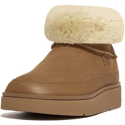 FitFlop Gen-ff Mini Omplooibare Shearling Laarzen BRUIN - Maat 36