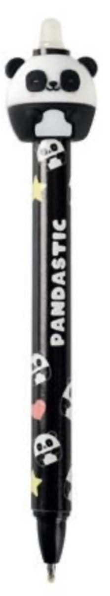 iTotal3D Erasable Pen 0.5mm “PANDASTIC” Uitwisbare Balpen 2.5x14.5cm 15gr Pen in ABS and PVC Eraser in TPR (Blue ink)