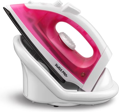 Swiss Pro+ -Stoomstrijkijzer met Stoomgenerator - Iron - Keramische Zoolplaat - 1600W - Pink/White - PefectCare Performer