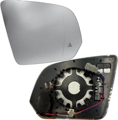 BILMAX Rechter Buitenspiegelglas Vervanging voor Mercedes-Benz Vito (W447) 2015–2025, Verwarmd, met Dodehoekassistent (BSM) (Passagierszijde)