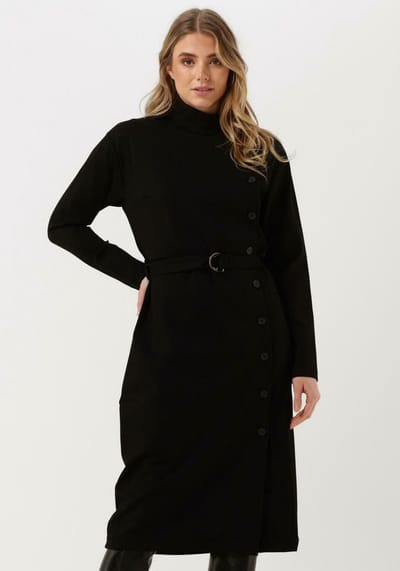 Simple Eef Jer-rayon-22-3 Jurken Dames - Rok - Jurk - Zwart - Maat XS
