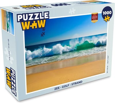 Puzzel Zee - Golf - Strand - Legpuzzel - Puzzel 1000 stukjes volwassenen