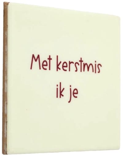 Tegeltje met kerstmis ik je