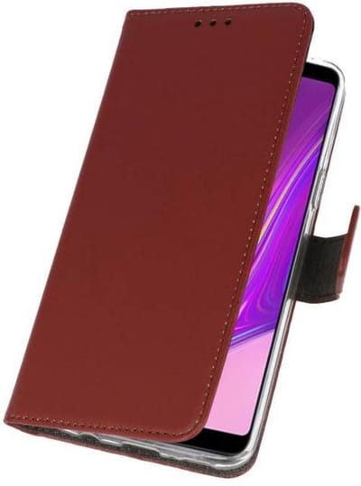 Booktype Telefoonhoesjes - Bookcase Hoesje - Wallet Case - Geschikt voor Samsung Galaxy A9 2018 - Bruin