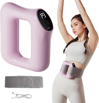 longziming -Fascie Ring - Doppelring Massageapparaat - Draagbare Vibrator - Geïntegreerde Warmtetherapie - PP En Silicoon - 5 Intensiteitsniveaus - Vermindert Spiervermoeidheid - 1 Stuk