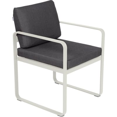 Fermob BELLEVIE fauteuil voor de eethoek - A5 leemgrijs - A3 grafietgrijs