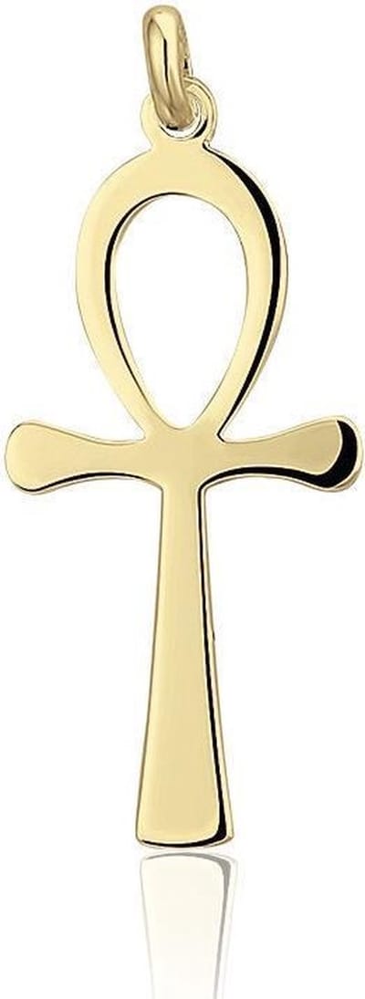 Montebello Hanger Ankh - 925 Zilver Verguld - Symbool - 16x30mm