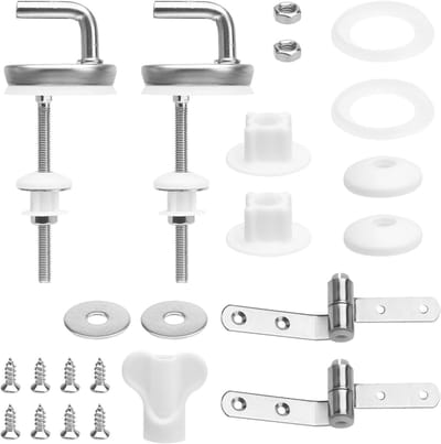 Universele Toiletbril Bevestigingsset RVS - Reserveonderdelen en Schroeven voor Toiletdeksel