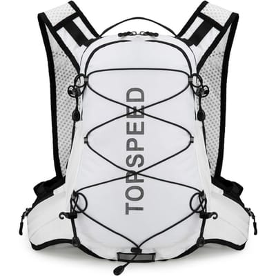 Wandelbenodigdheden Backpacking Rugzak Lichtgewicht Waterbestendig voor Kamperen Hardlopen met wit