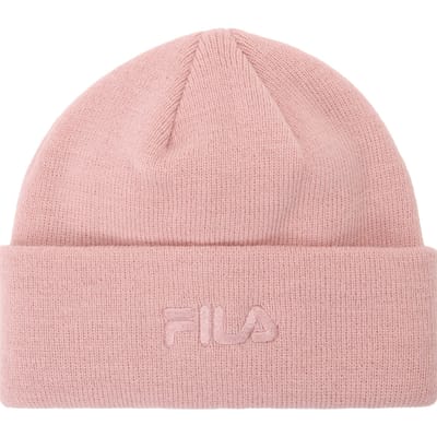 FILA Unisex Cella Tonal Logo Beanie Pale Mauve Maat: OS | Hoeden Outlet | Unisex | Roze