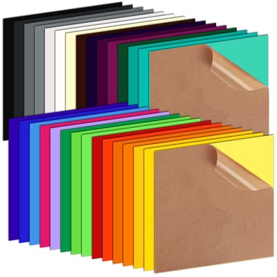 Acrylaatplaten voor Laser Cutting, 30 Stuks, 15 x 15 cm, Kleurrijke en Translucente Plastic DIY Materialen voor Schilderen en Creatieve Projecten