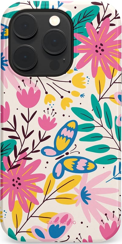 Casetastic Hoesje Geschikt voor Apple iPhone 14 Pro Magsafe - Stijlvolle Beschermende Duo-layer Case - Lente Leven